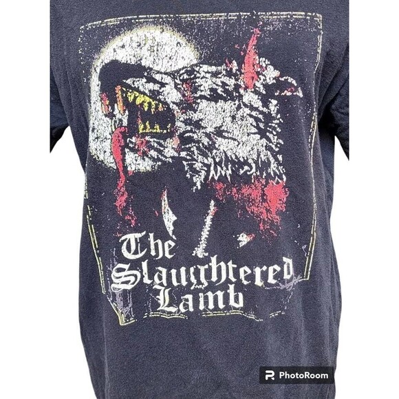 The Slaughtered Lamb T-Shirt Size Medium Black Werewolf - Picture 2 of 6